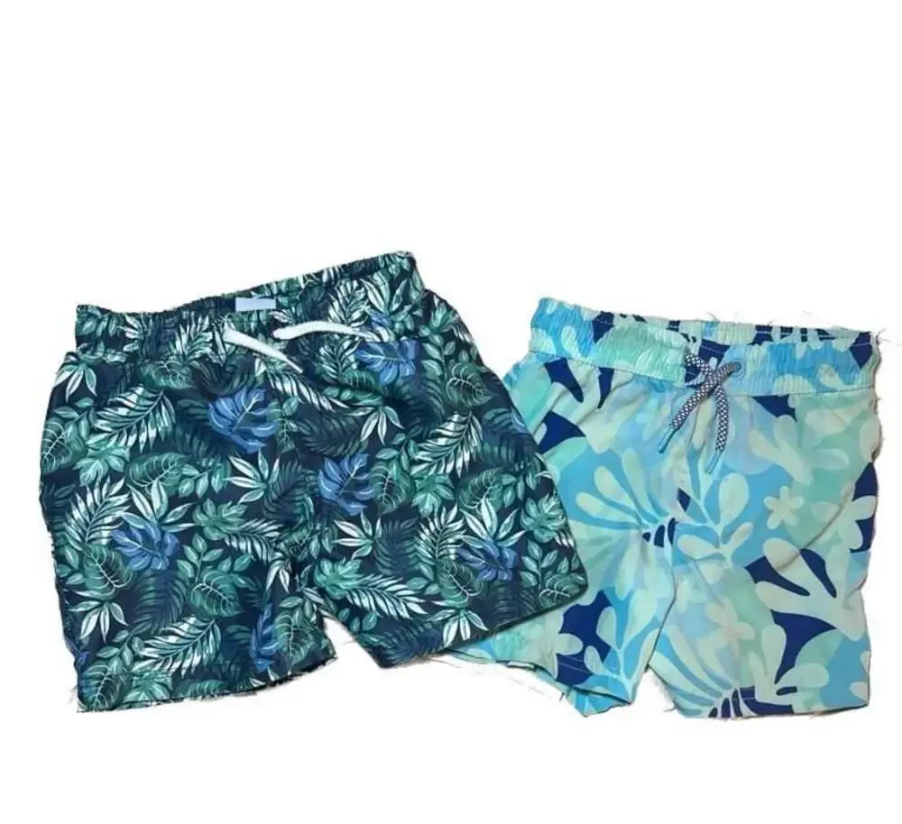 Lot of 2‎ toddler’s Tropical Print Swim Trunks